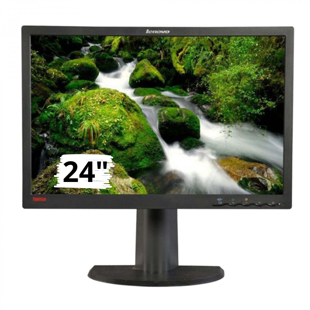 Monitor Lenovo ThinkVision L2440pwC 24" 1920 x 1200 HD LCD Wide Screen |Ricondizionato Grado A