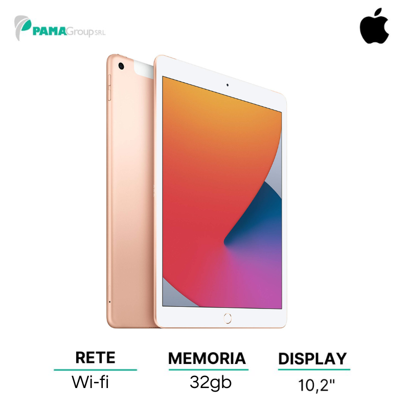 Apple 2020 iPad 10,2-Inch, Wi-Fi + Cellular, 32GB, Oro, Ricondizionato Grado A