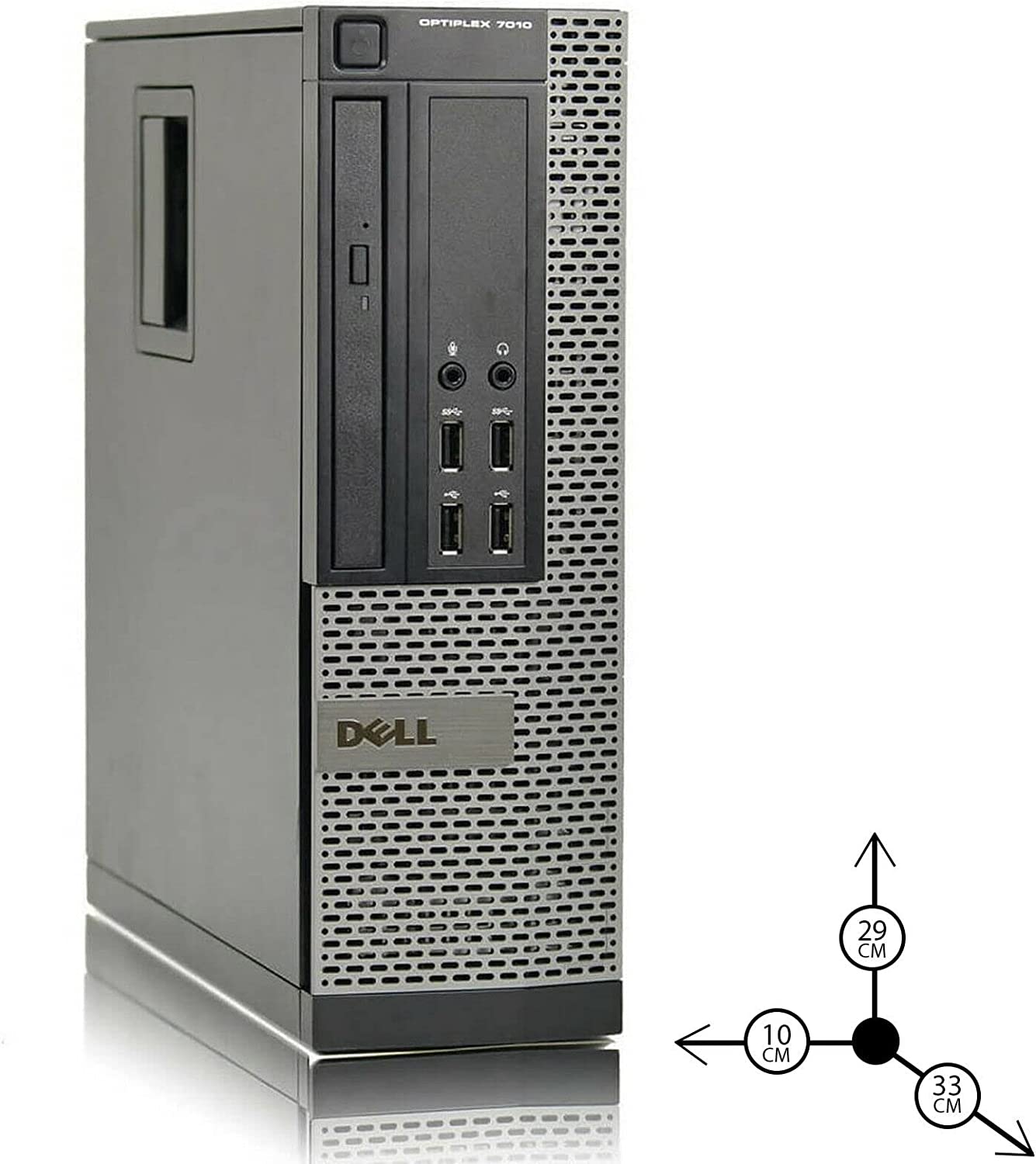 Pc Dell 7010 sff desktop, Core i5 3470s, 2,90 ghz, ram 8gb, 256gb ssd, lettore dvd, Win 10 pro, Ricondizionato Grado A- ( Una porta Usb frontale non funziona) - immagine 2
