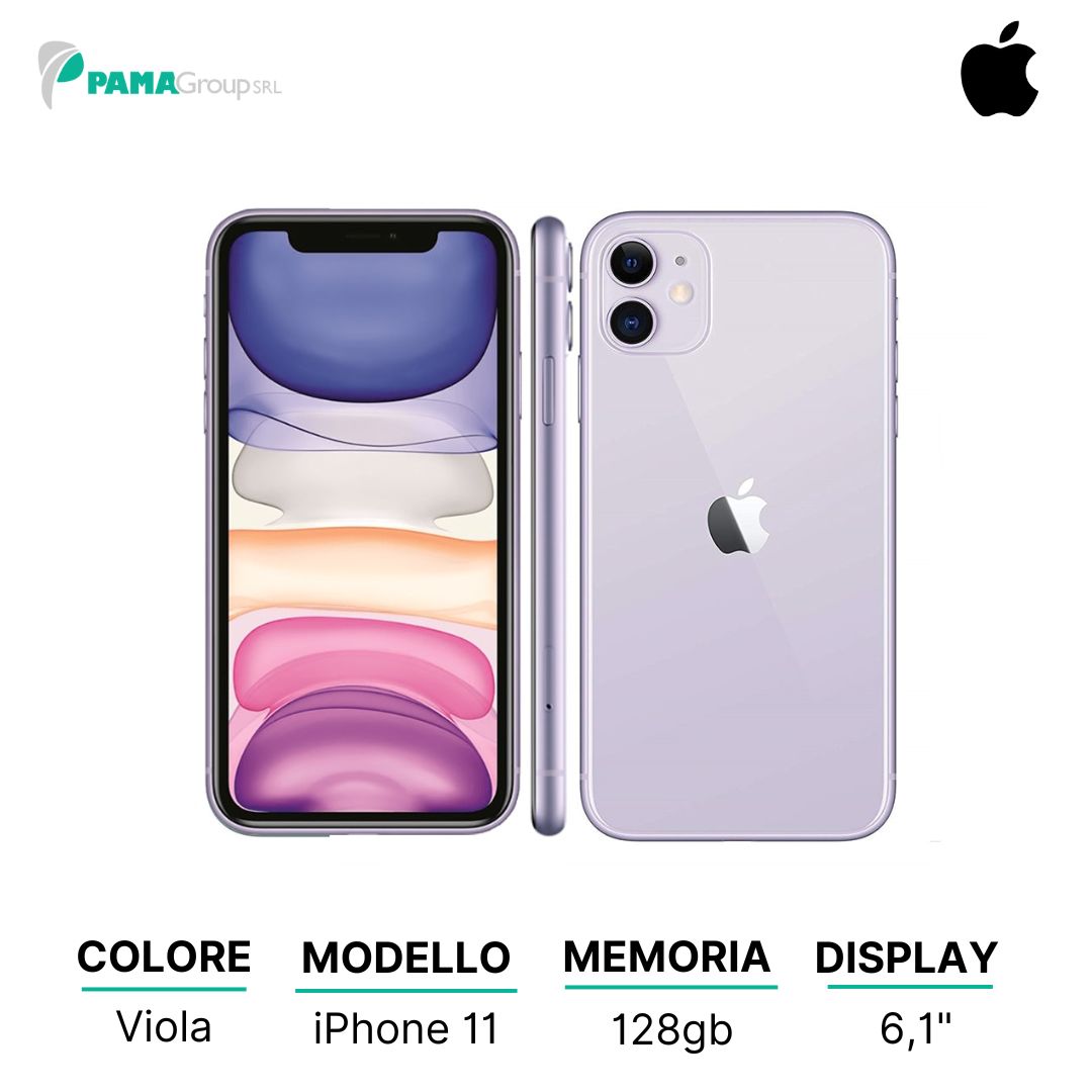 Apple iPhone 11 128gb Viola Ricondizionato Grado A