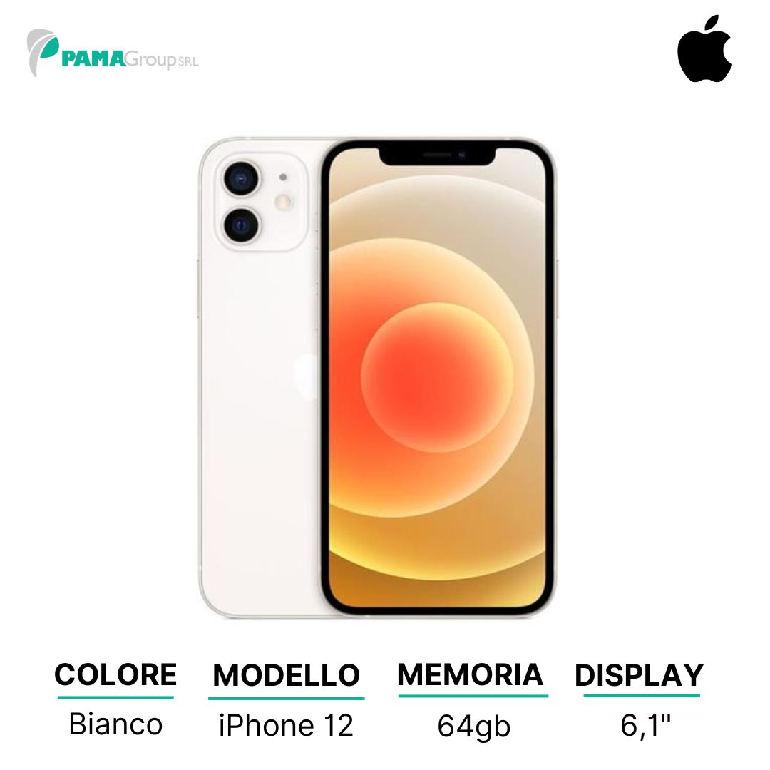 Apple iPhone 12 64gb bianco Ricondizionato Grado A