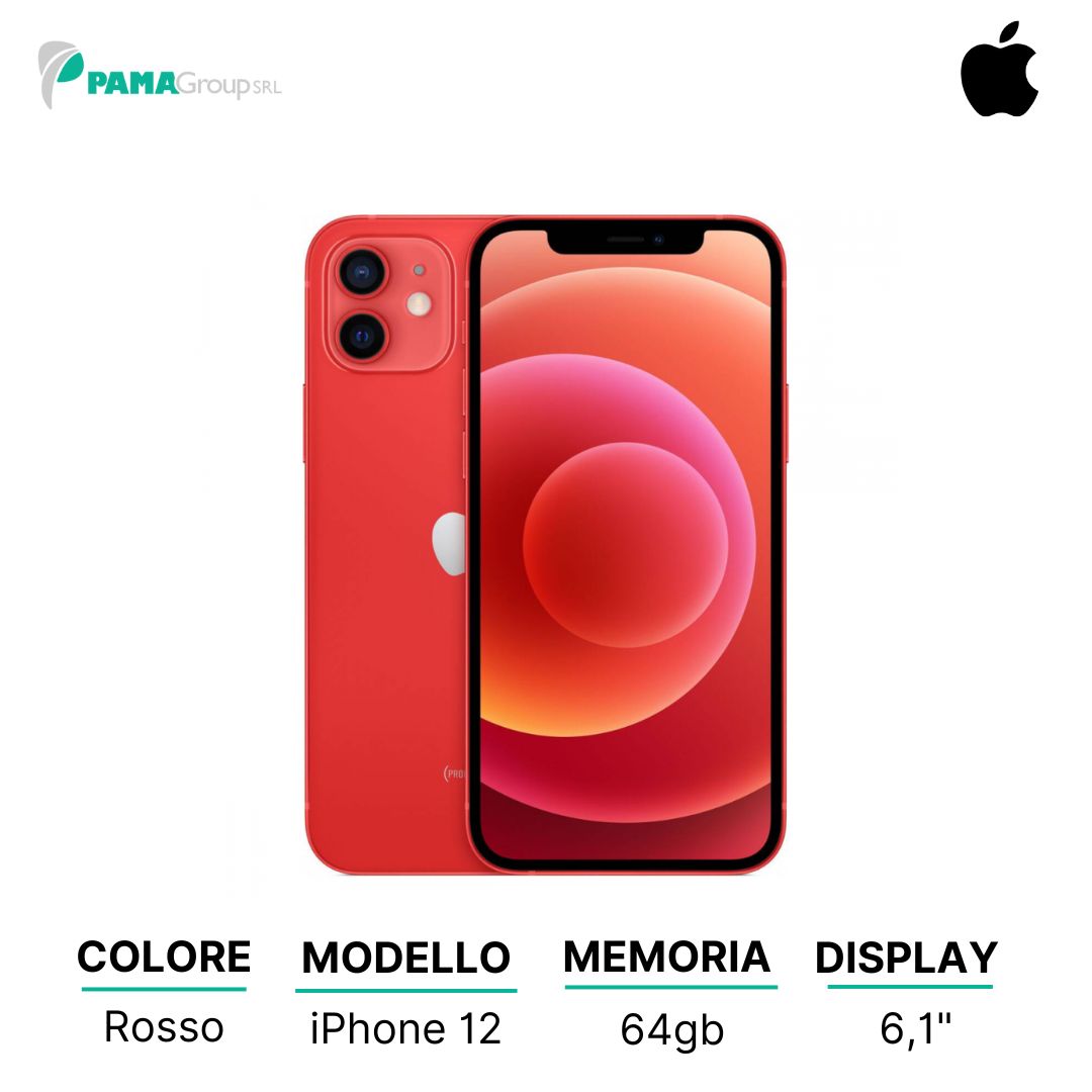 Apple iPhone 12 64gb Red Ricondizionato Grado A