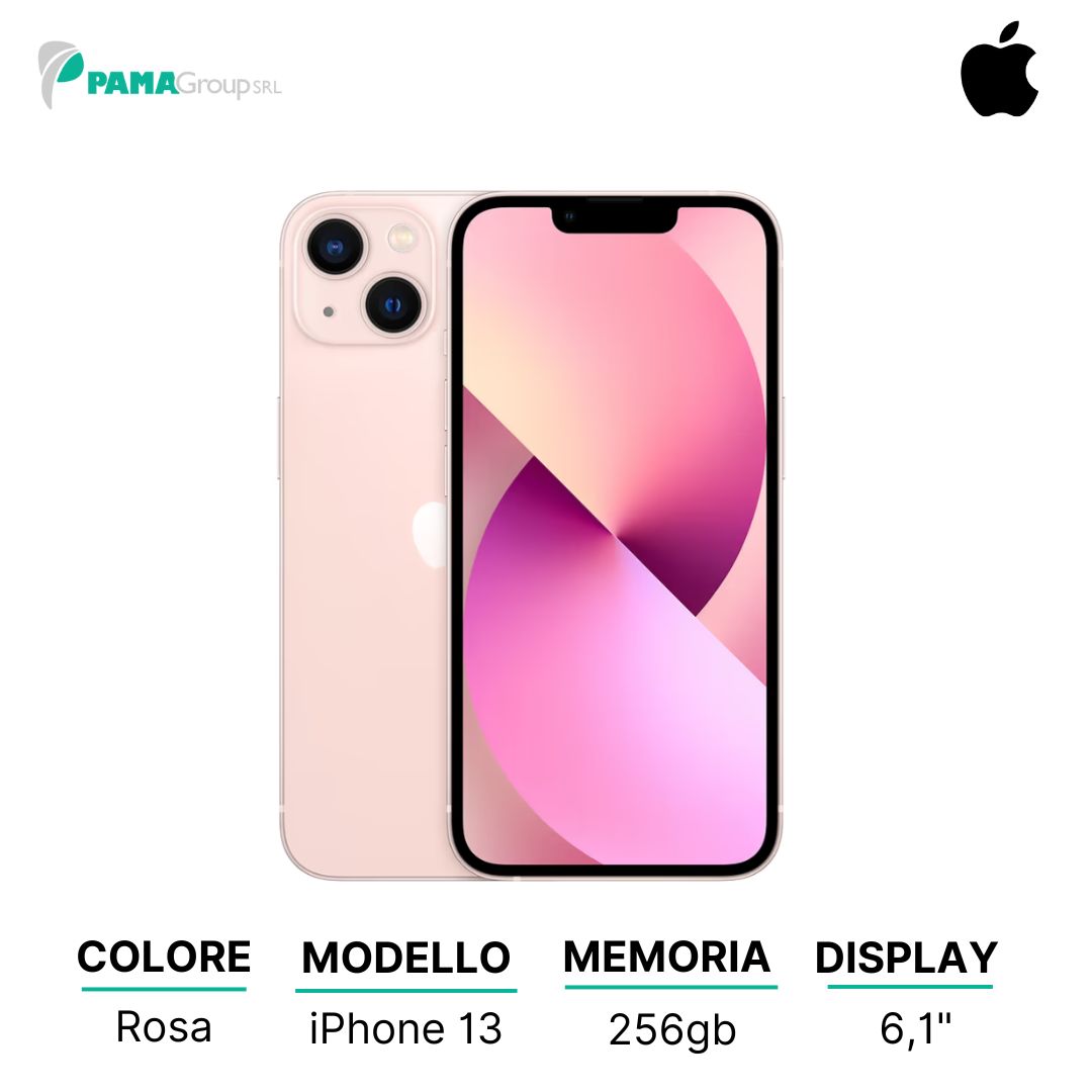 Apple iPhone 13 256gb Rosa Ricondizionato Grado A