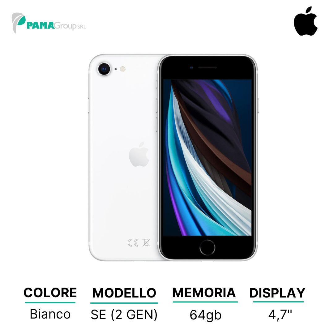Apple iPhone SE (2 GEN) 64gb Bianco Ricondizionato Grado A