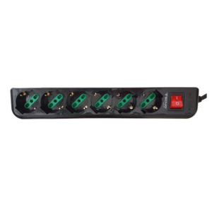 Multipresa Bipasso Shuko TECNOACCESSORI® 6 posti Modello TC-MP04