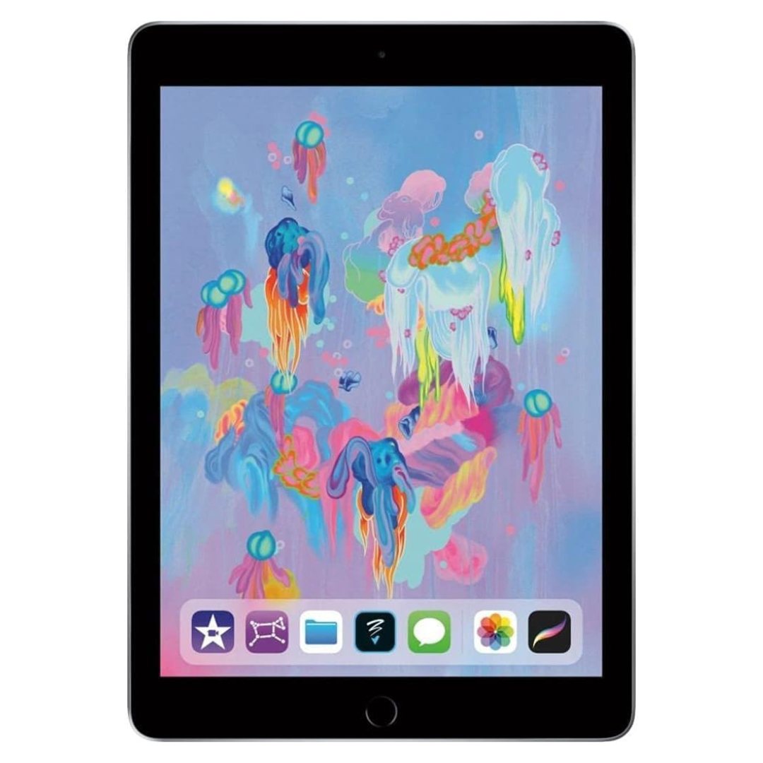 Apple iPad 9.7 (6th Gen) 32GB Wi-Fi + Cellular, Grigio Siderale, Ricondizionato Grado A - immagine 2