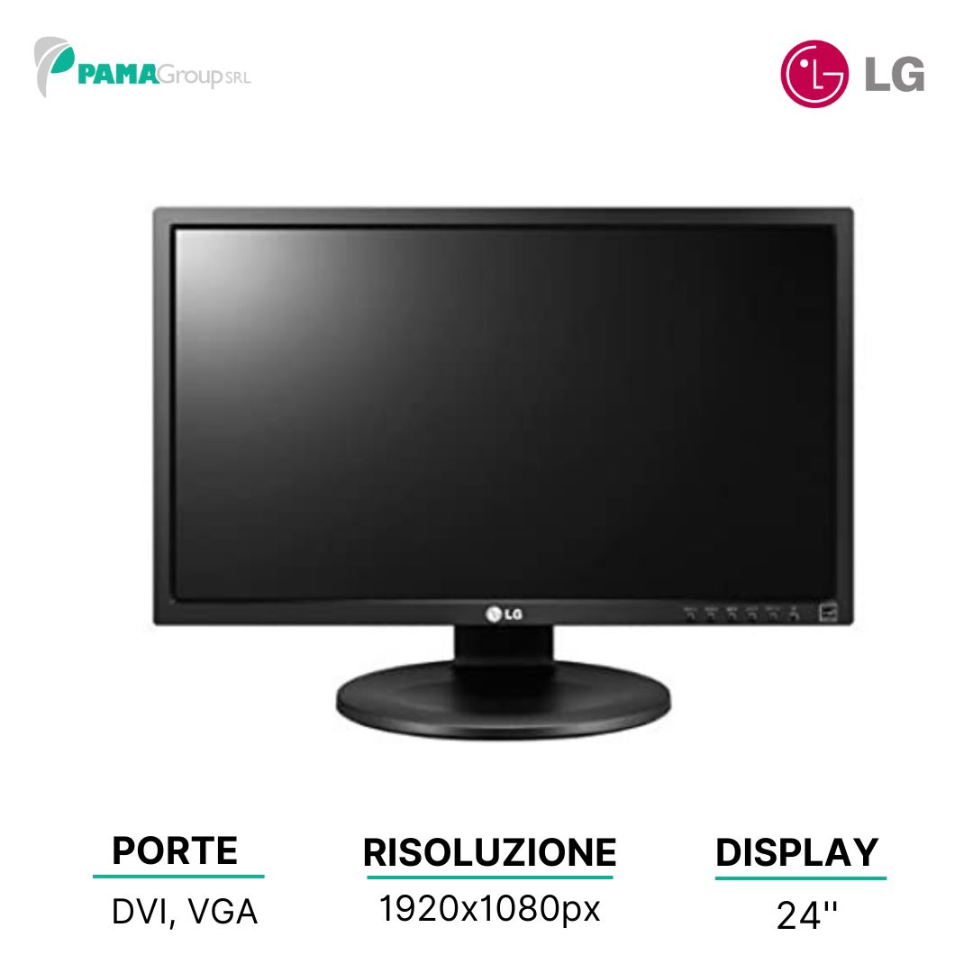 Monitor LED 24" LG 24MB35PM IPS 16:9 1920 x 1080 BLACK Ricondizionato Grado A