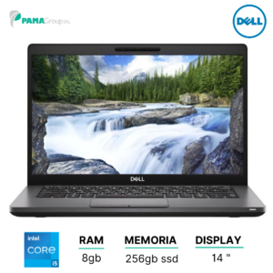 Dell 5400 notebook, Core i5-8365U 1.60 ghz, ram 8GB, 256GB ssd, webcam, display LED 14", win 11 pro, Ricondizionato Grado A