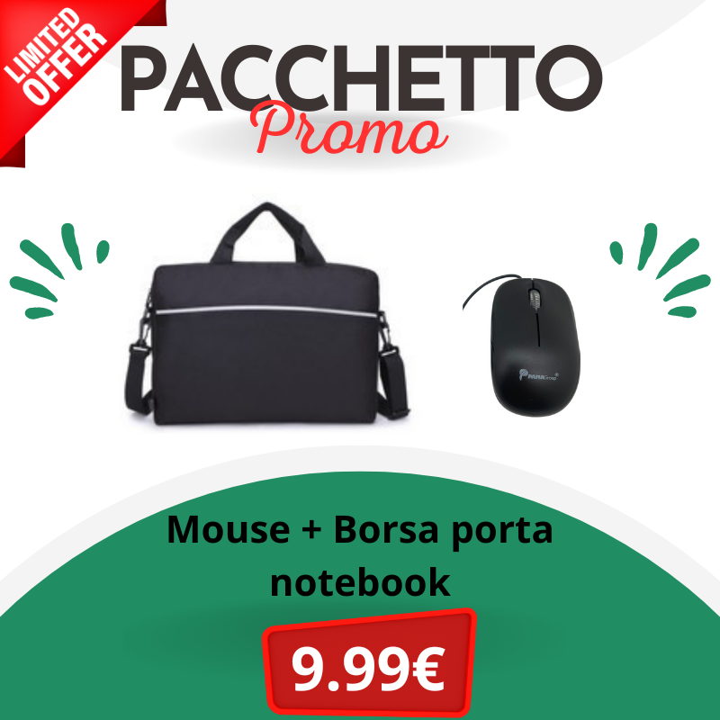 Pacchetto Promo!! Mouse + Borsa porta notebook