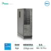 Pc Dell 7010 sff desktop, Core i5 3470s, 2,90 ghz, ram 8gb, 256gb ssd, lettore dvd, Win 10 pro, Ricondizionato Grado A- ( Una porta Usb frontale non funziona)