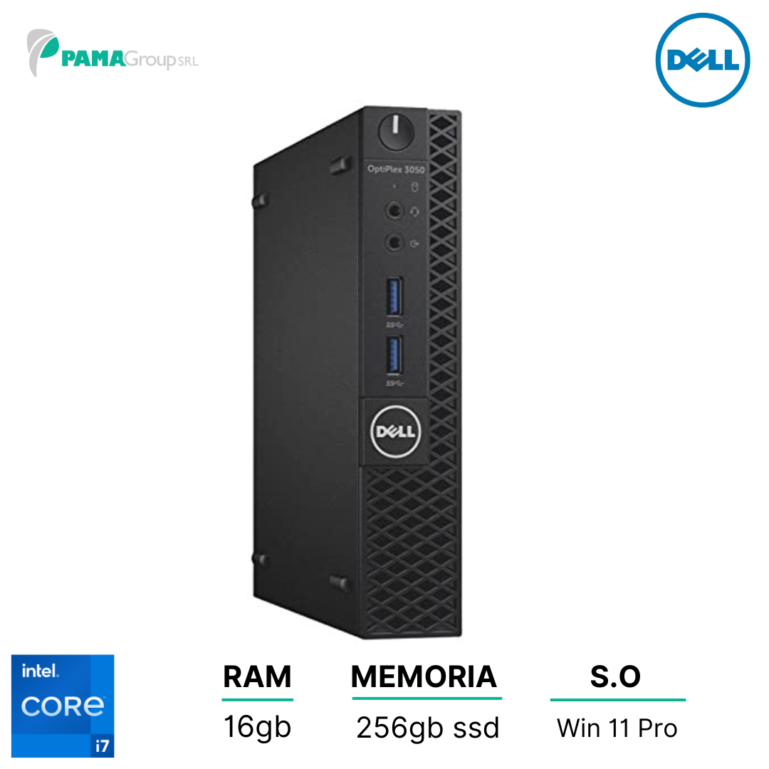 Pc Dell 3050 Micro, mini pc, Core i5-6500 2.80 Ghz, 16gb Ram,256gb ssd, Win 11 pro, Ricondizionato Grado A