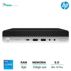 HP 800 G3, mini pc, Core i5 6500T 2.50 ghz, ram 8gb, 180gb ssd, Win 10 pro, Ricondizionato Grado B