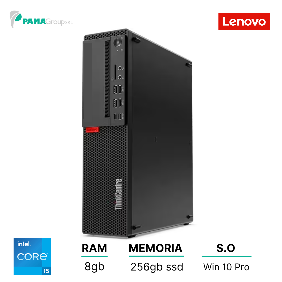 Lenovo M910s sff desktop, Core i5-6500 3.20 Ghz, ram 8gb, 256gb ssd, Win 10 pro, Ricondizionato Gardo A
