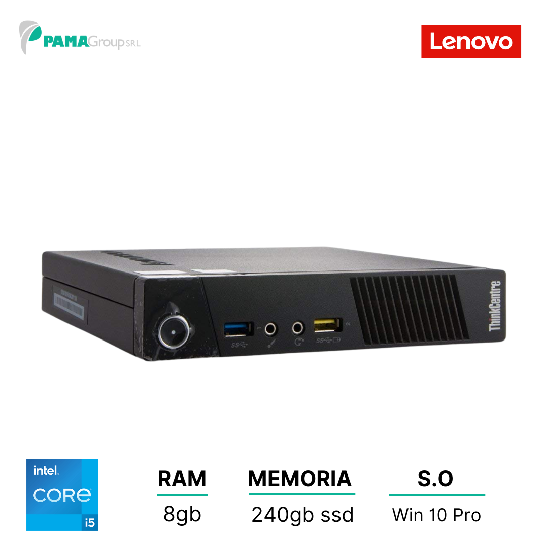 Pc Lenovo m93p tiny|Core i5 4570T|8GB di Ram|240gb Ssd|Win 10 pro|Ricondizionato Grado A