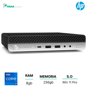 Pc Hp 800 G3 DM mini, Core i7 6700T 2,80 ghz, ram 8gb, 256gb ssd, Win 11 pro, Ricondizionato Grado A
