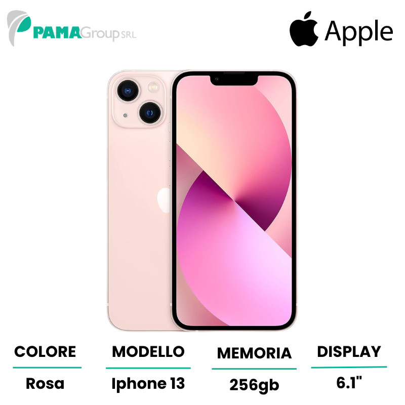 Apple iPhone 13 256gb Rosa, Ricondizionato Grado A