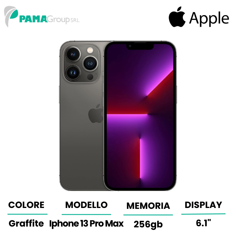 Apple iPhone 13 PRO MAX 256gb Graphite Ricondizionato Grado A