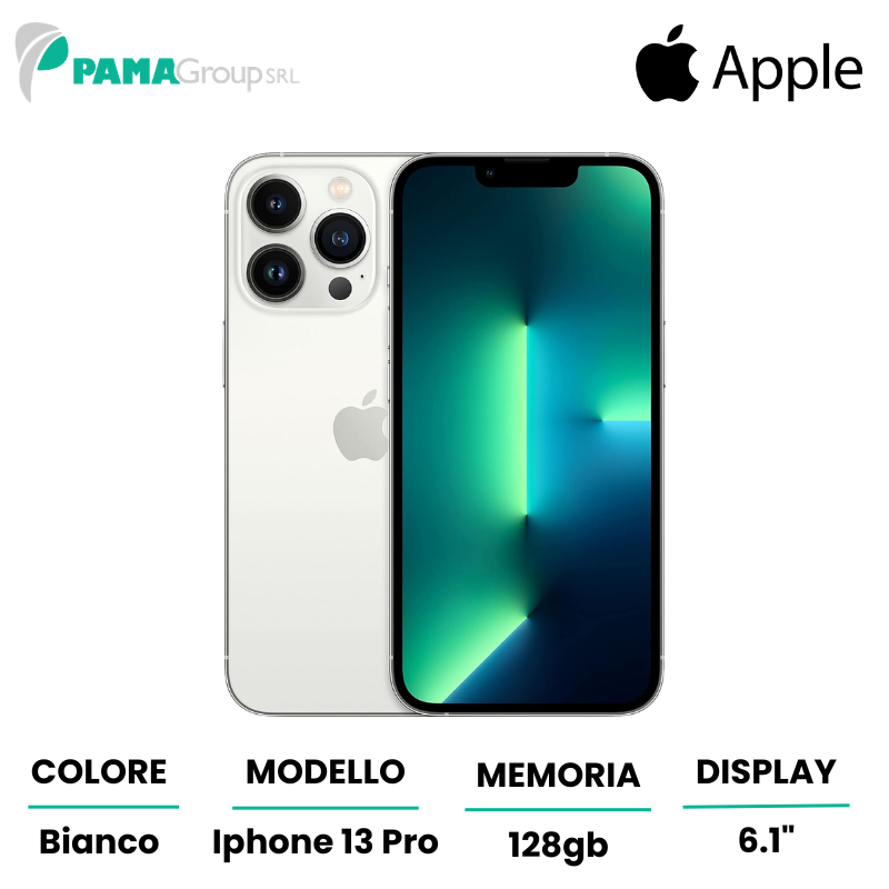 Apple iPhone 13 PRO 128gb Bianco Ricondizionato Grado A