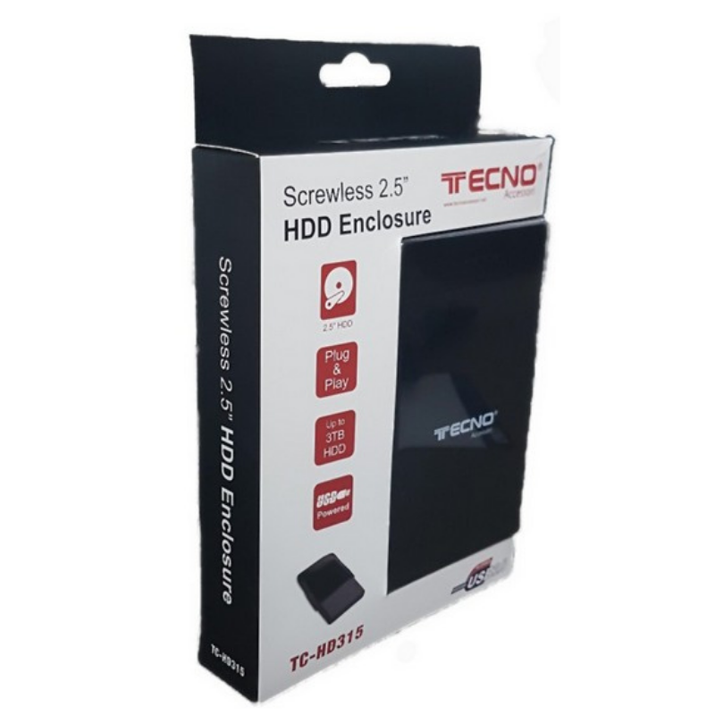 BOX ESTERNO HDD 2,5" USB 3.0 TECNOACCESSORI® TC-HD315 U3