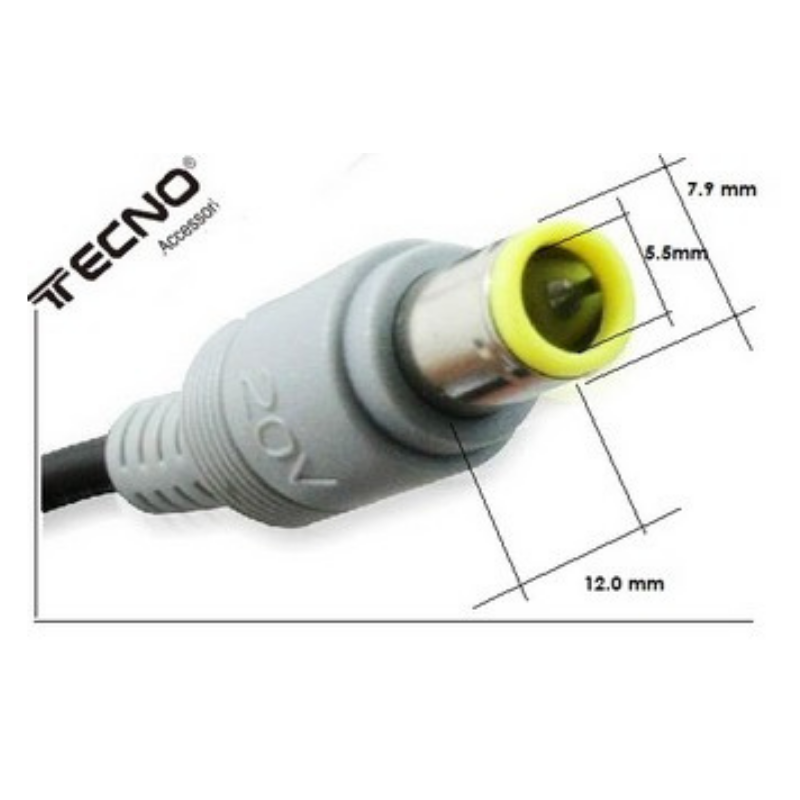 Alimentatore per Notebook Tecnoaccessori® TC-7044 IBM/Lenovo 20V - 3,25A - 65W - immagine 2