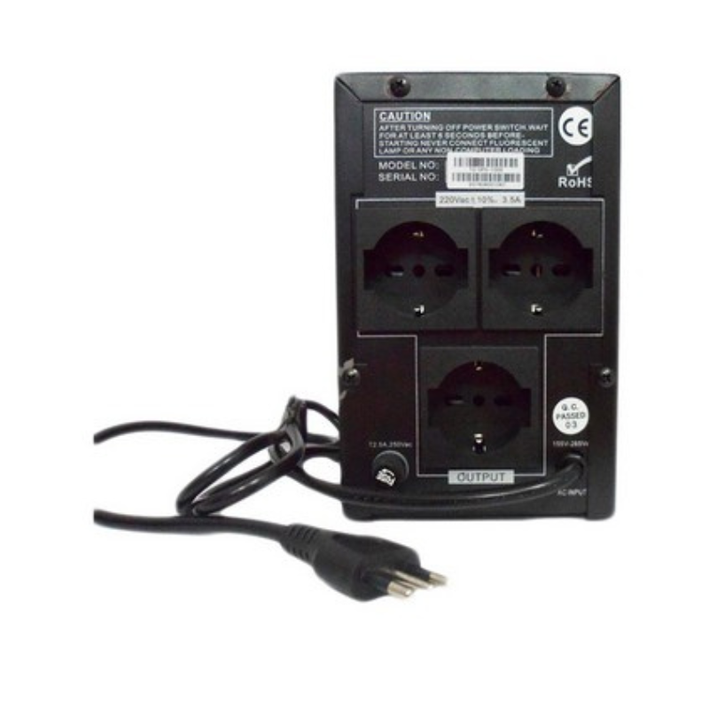 Gruppo di Continuità TC-1200VA-LCD UPS TECNOACCESSORI® 1200VA 500W 3 Uscite Bivalenti Display LCD - Funzione AC RESTART - immagine 3