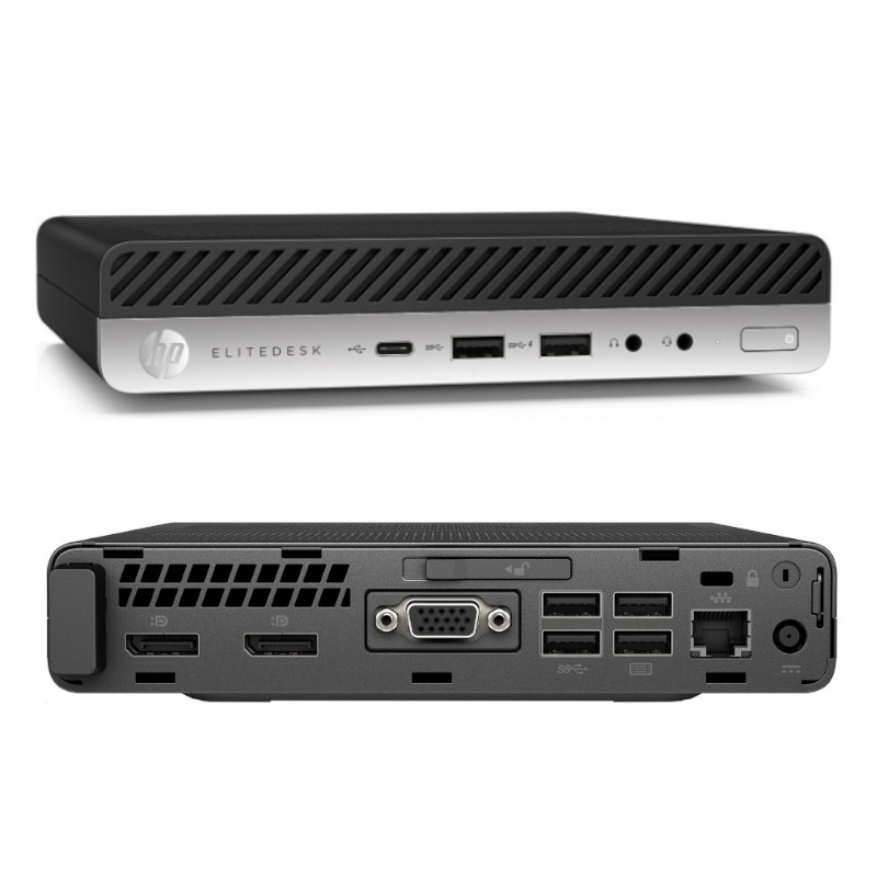 Pc Hp 800 G3 DM mini, Core i7 6700T 2,80 ghz, ram 8gb, 256gb ssd, Win 11 pro, Ricondizionato Grado A - immagine 3