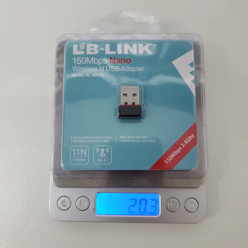 Adattatore usb wifi usb mini wireless 150 mbps LB LINK 150M - immagine 2