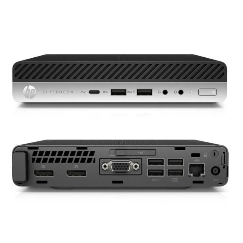 Pc Hp 800 G4 DM mini, Core i5 8500T 2,10 Ghz, ram 8GB, 256gb ssd, Win 11 pro, Ricondizionato grado A - immagine 2