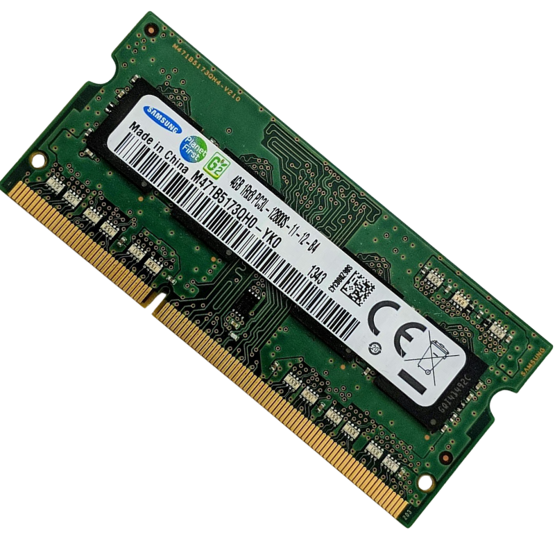 Memoria Ram so-ddr3 4GB DDR3 SAMSUNG, M471B5173QH0-YK0,1600MHz PC3L, 12800S, CL11 204-Pin PC Memory 1Rx8, Ricondizionata Grado A - immagine 2