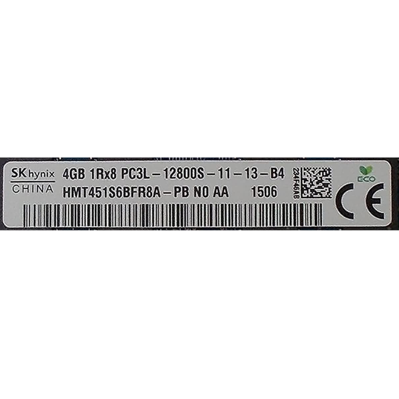 Memoria Ram so-ddr3, 4GB PC3L, HMT41GS6BFR8A-PB, Hynix, 12800 DDR3-1600MHz,1.35V Low Voltage Single Rank Memory, Ricondizionato Grado A - immagine 4
