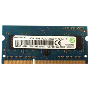 Memoria Ram so-ddr3 4GB DDR3, Ramaxel, RMT3170EF68F9W-1600, 1600MHz PC3L-12800S, Ricondizionato Grado A