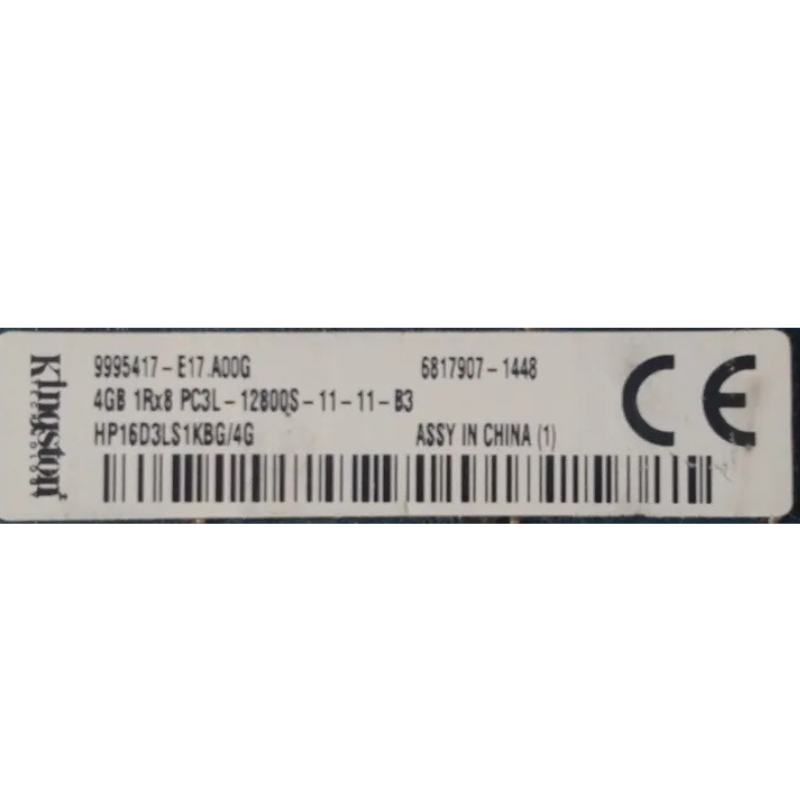 Memoria Ram so-ddr3, 4GB PC3L, HP16D3LS1KBG/4G, Kingstone, 12800 DDR3-1600MHz,1.35V Low Voltage Single Rank Memory, Ricondizionato Grado A - immagine 4