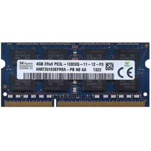 Memoria Ram so-ddr3, 4GB PC3L, HMT351S6EFR8A-PB, Hynix, 12800 DDR3-1600MHz,1.35V Low Voltage Single Rank Memory, Ricondizionato Grado A