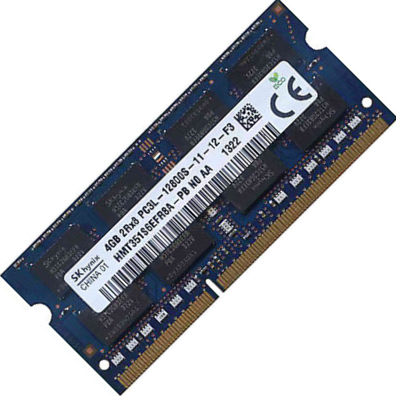 Memoria Ram so-ddr3, 4GB PC3L, HMT351S6EFR8A-PB, Hynix, 12800 DDR3-1600MHz,1.35V Low Voltage Single Rank Memory, Ricondizionato Grado A - immagine 2