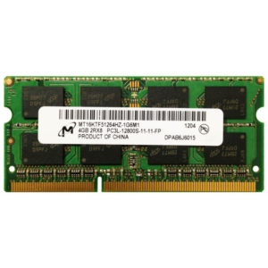Memoria Ram so-ddr3, 4GB PC3L, MT16KTF51264HZ-1G6M1, Micron, 12800 DDR3-1600MHz,1.35V Low Voltage Single Rank Memory, Ricondizionato Grado A