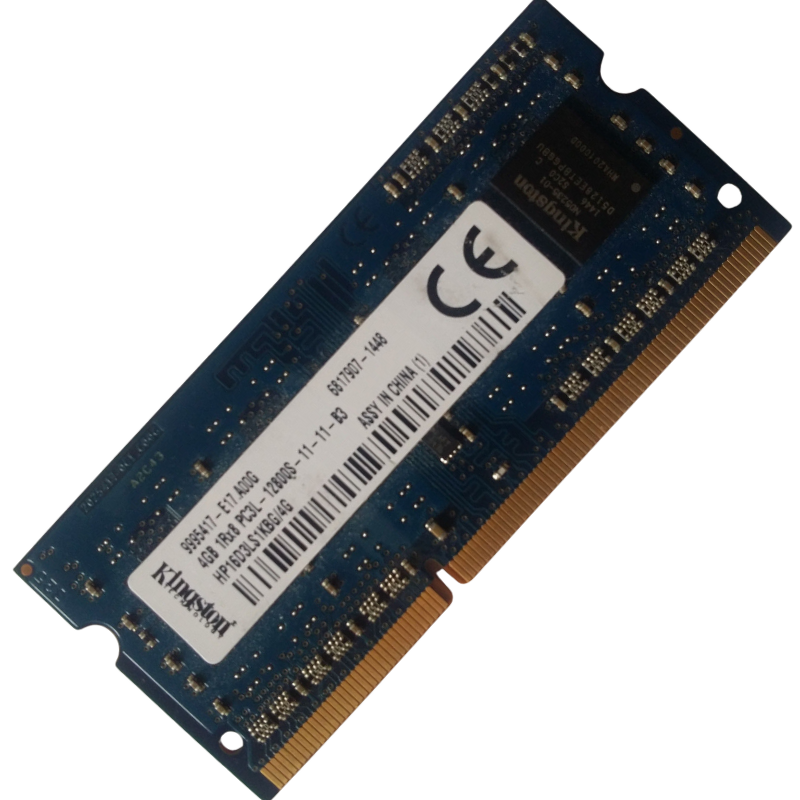 Memoria Ram so-ddr3 4GB DDR3 Kingstone, HP16D3LS1KBG/4GB,1600MHz PC3L, 12800S, CL11 204-Pin PC Memory 1Rx8, Ricondizionata Grado A - immagine 2
