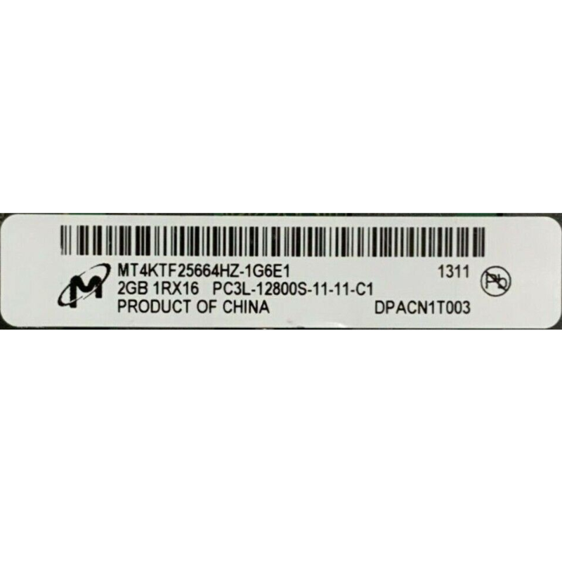 Memoria Ram so-ddr3 2Gb, MT4KTF25664HZ-1G6E1, 204 Pin SO-DIMM, PC3L 1.35V Low Voltage Single Rank Memory, Ricondizionato Grado A - immagine 4