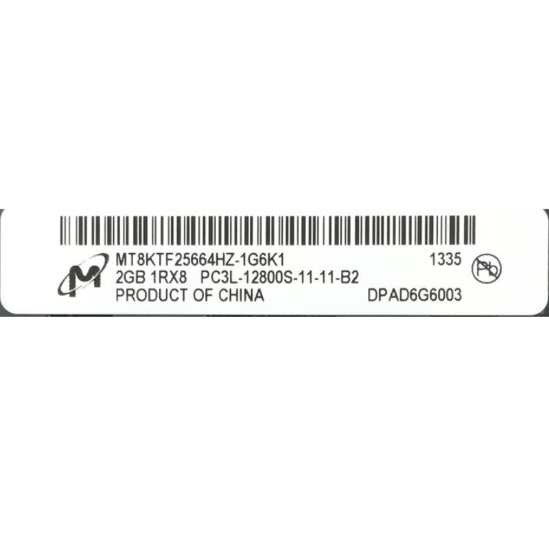 Memoria Ram so-ddr3, 2GB PC3L, MT8KTF25664HZ-1G6E1, Micron, 12800 DDR3-1600MHz,1.35V Low Voltage Single Rank Memory, Ricondizionato Grado A - immagine 3