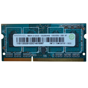 Memoria Ram so-ddr3, 2GB Ramaxel, RMT3170MK58F8F1600, 204 Pin SO-DIMM PC3L,12800S, Ricondizionato Grado A