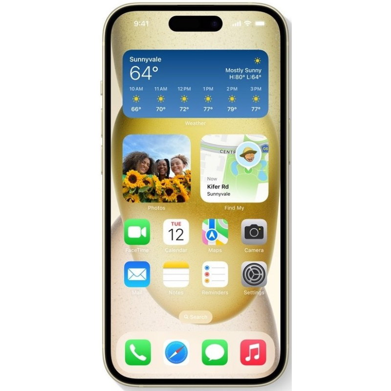 Apple iPhone 15 256gb Giallo Ricondizionato Grado A - immagine 2