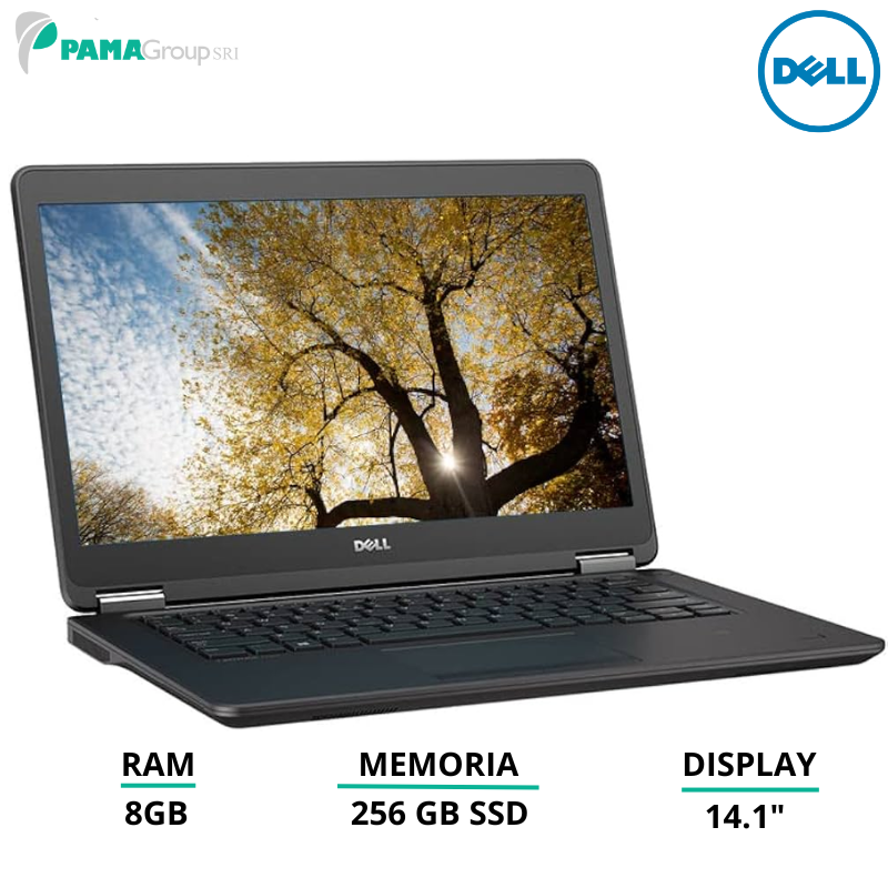 Notebook Dell E7450,Core i7 5600U,8GB Ram, SSD 240Gb, Webcam, LED 14,1" ,Win 11 pro, Ricondizionato Grado A