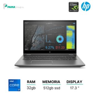 Workstation HP ZBook Fury 17 G7, Intel Core i7 10850H, 32 Gb Ram, 512 Gb Ssd, 17,3" 4KS Nvidia Quadro Rtx 5000 Max-Q Ricondizionato Grado A