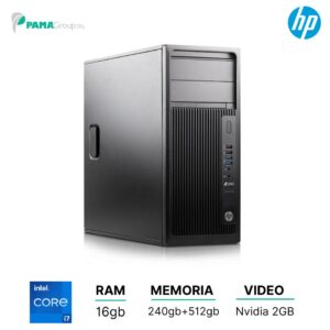 Workstation Hp Z240, i7 6700, ram16GB, ssd 240GB, dvd, Nvidia nvs 510, Win 11 pro, Ricondizionato, Grado A
