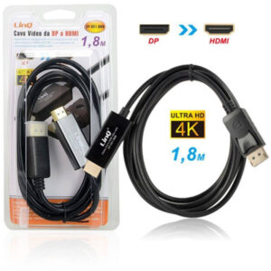 Cavo adattatore Linq Displayport a HDMI 4K, (maschino a maschino) per PC risoluzione video fino a 4K a 30 Hz, oltre a una risoluzione Ultra HD di 1920 x 1200/1080p a 60 Hz