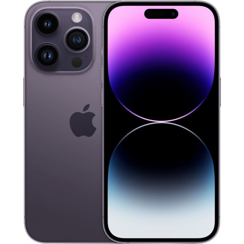 Apple iPhone 14 pro 128gb, Deep Purple, Ricondizionato Grado A