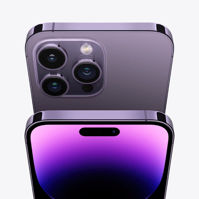 Apple iPhone 14 pro 128gb, Deep Purple, Ricondizionato Grado A - immagine 2