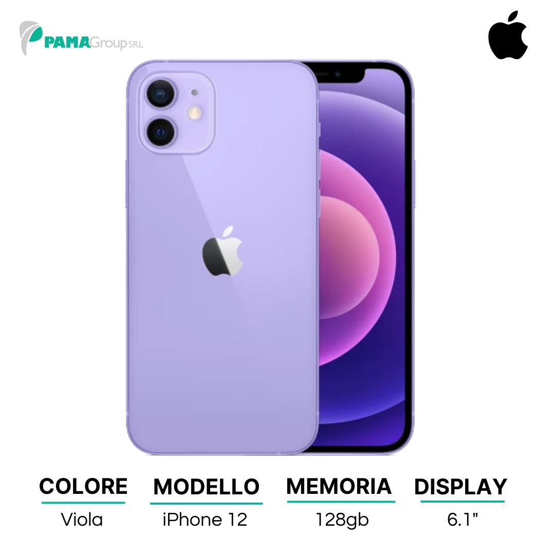 Apple iPhone 12 128gb Viola, Ricondizionato Grado A