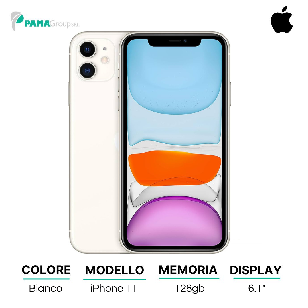 Apple iPhone 11 128gb Bianco Ricondizionato Grado A