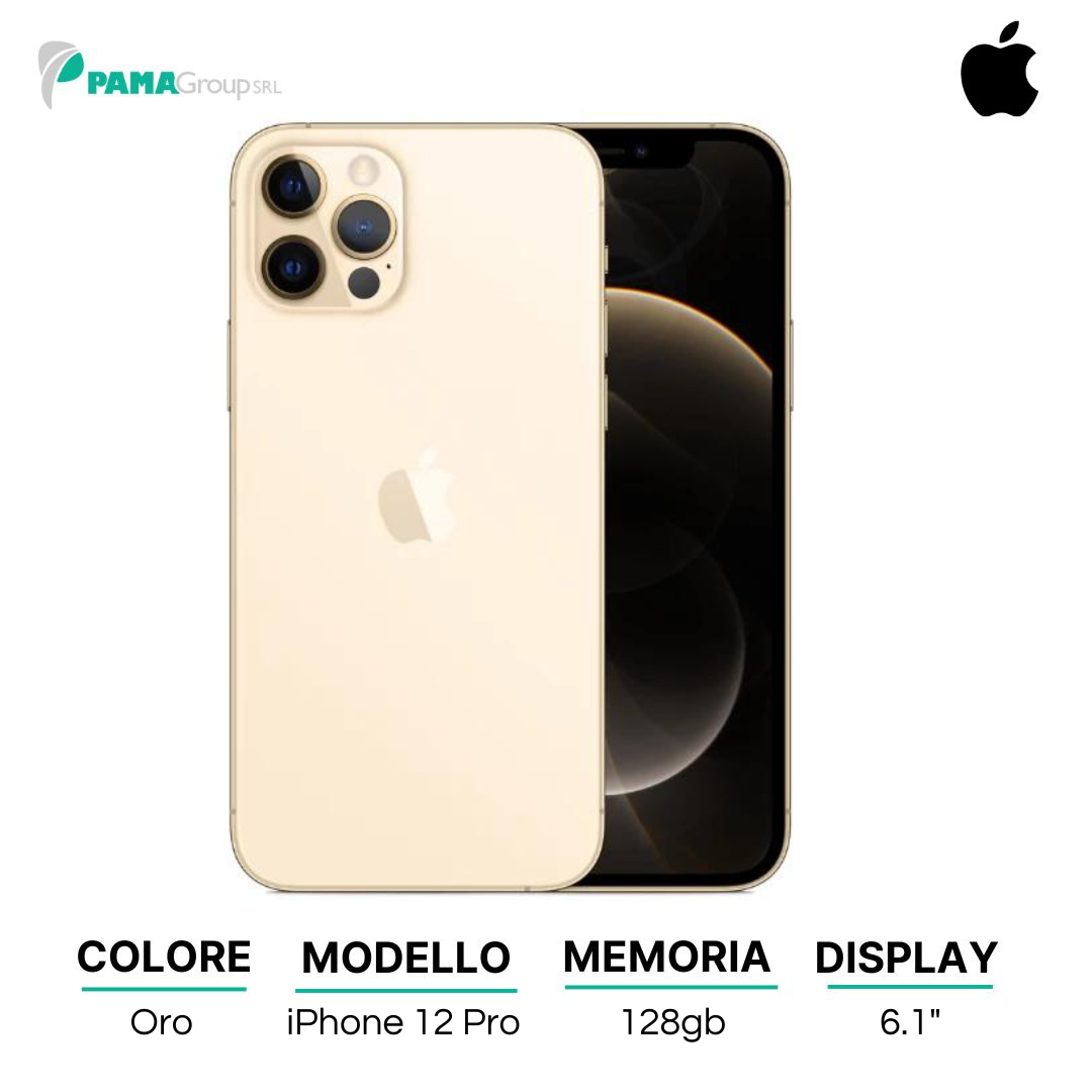 Apple iPhone 12 PRO 128gb Oro Ricondizionato Grado A