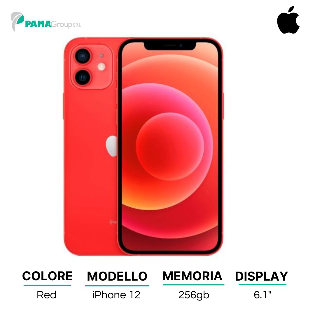 Apple iPhone 12 256gb Red Ricondizionato Grado A